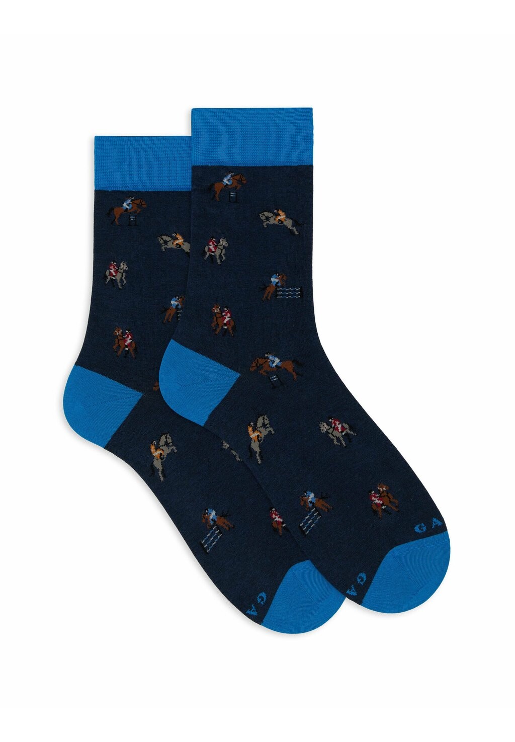 

Носки SHORT WITH HORSE RIDING MOTIF Gallo, синий