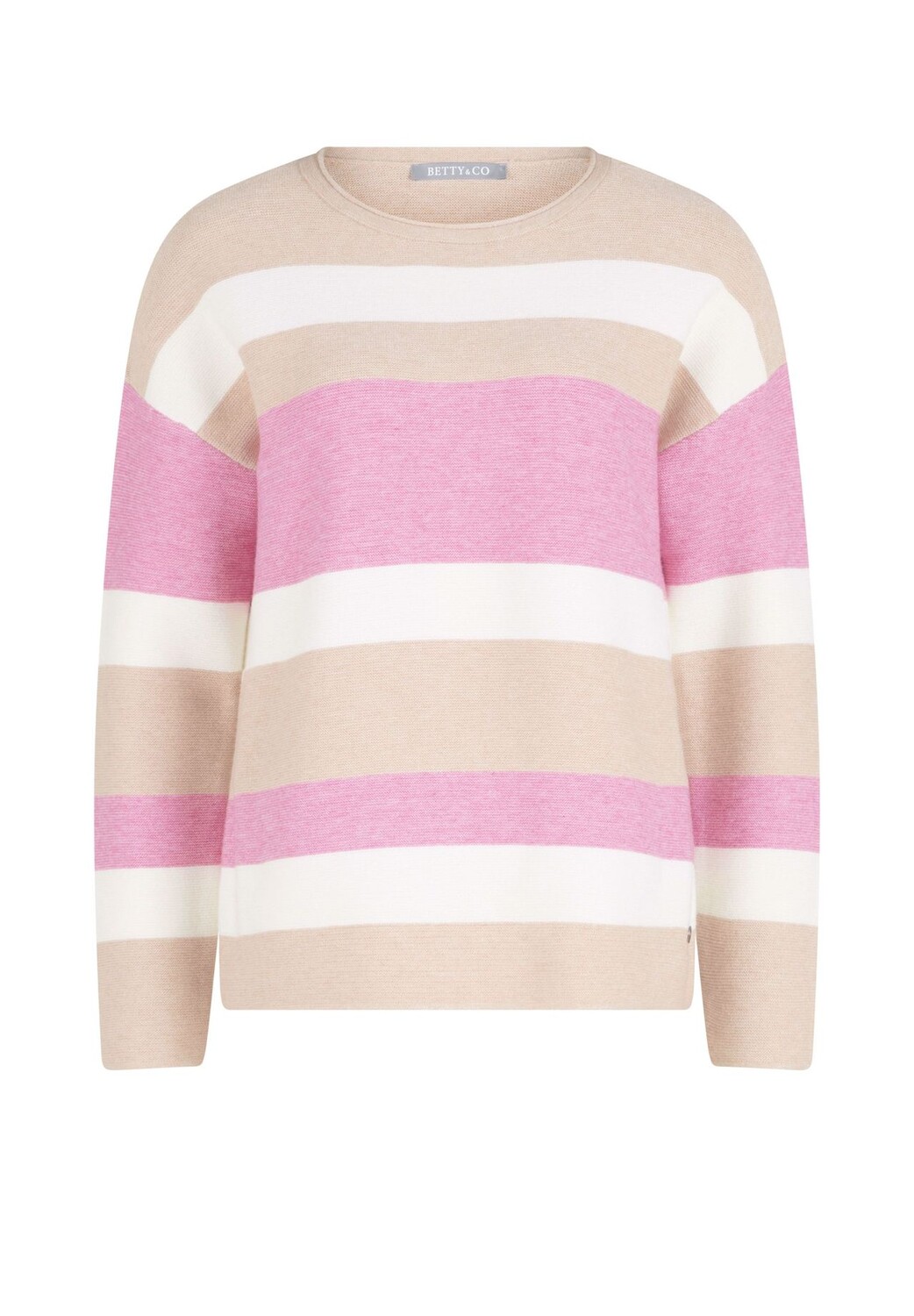

Вязаный свитер с полосками BETTY & CO, цвет Taupe/rosa