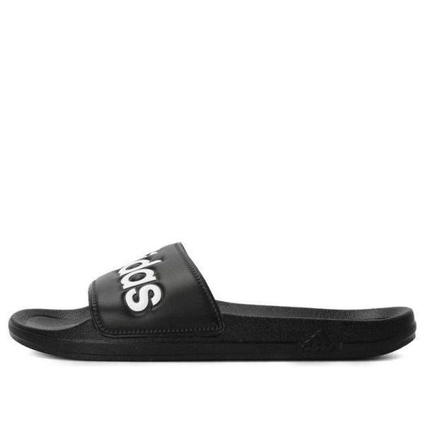 

Тапочки laoxo black white slippers 'black white' Adidas, черный