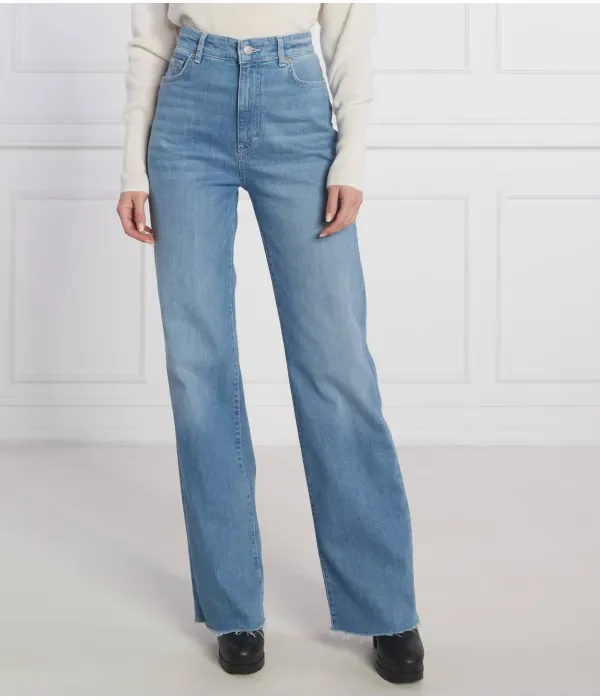 Джинсы MARLENE WIDE HR 1.1 relaxed fit Boss, синий — фото 3