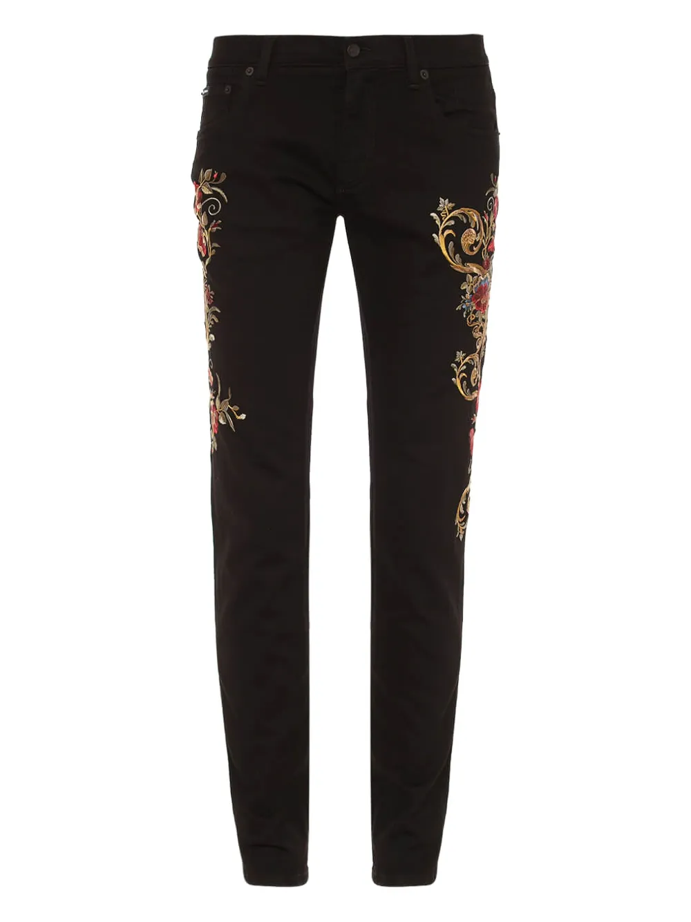 

Джинсы с принтом Baroque DOLCE & GABBANA, черный