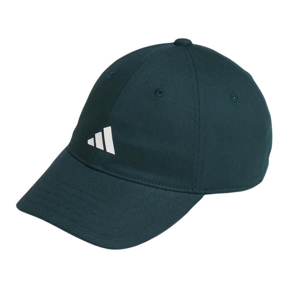 

Adidas Хлопковая твилловая бейсболка детская плющево-зелёная, Ivy Green