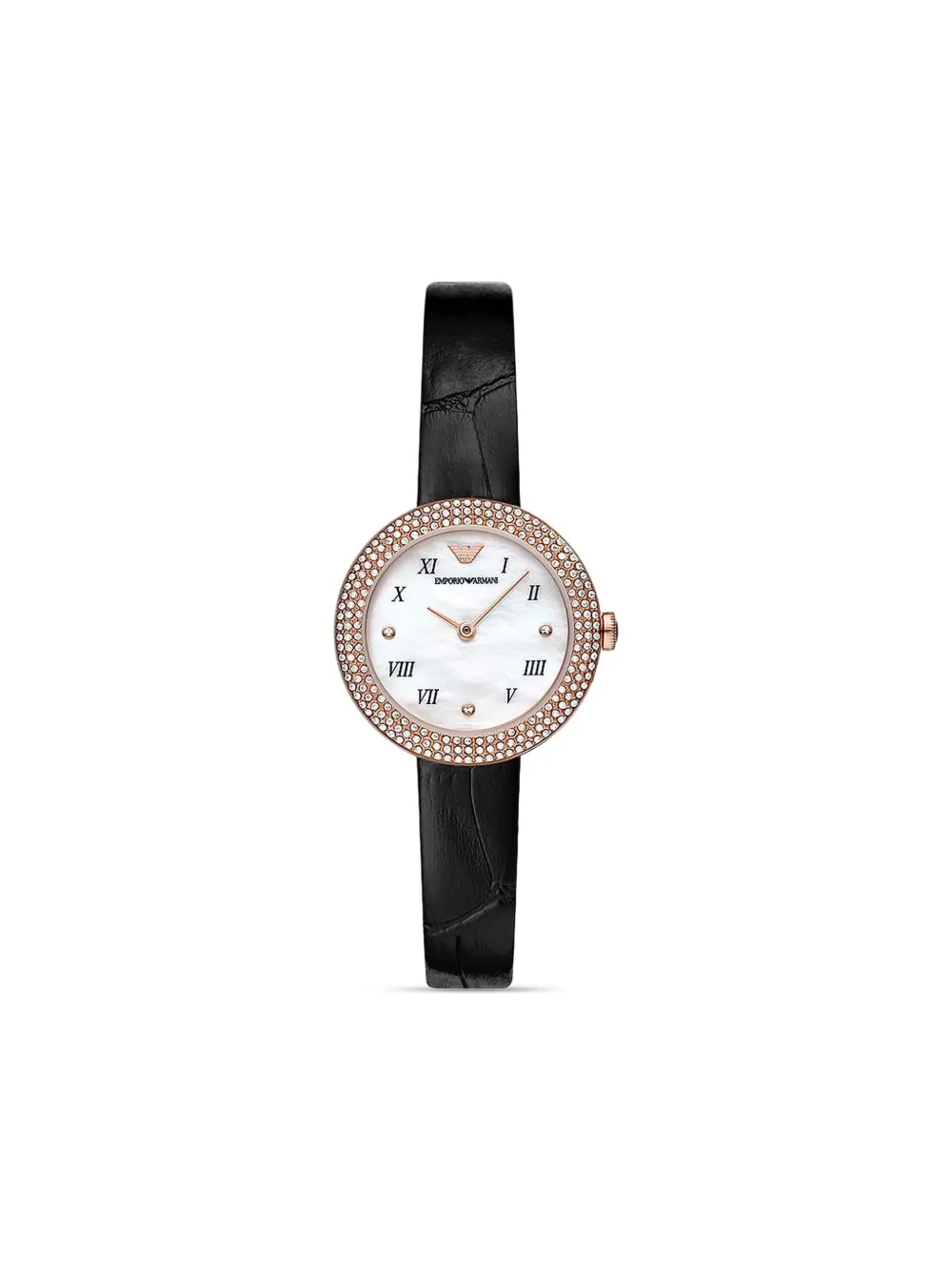 

Наручные часы 30 мм с кристаллами EMPORIO ARMANI, белый
