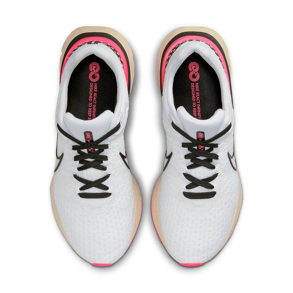 Кроссовки react infinity run flyknit 3 Nike, белый — фото 4