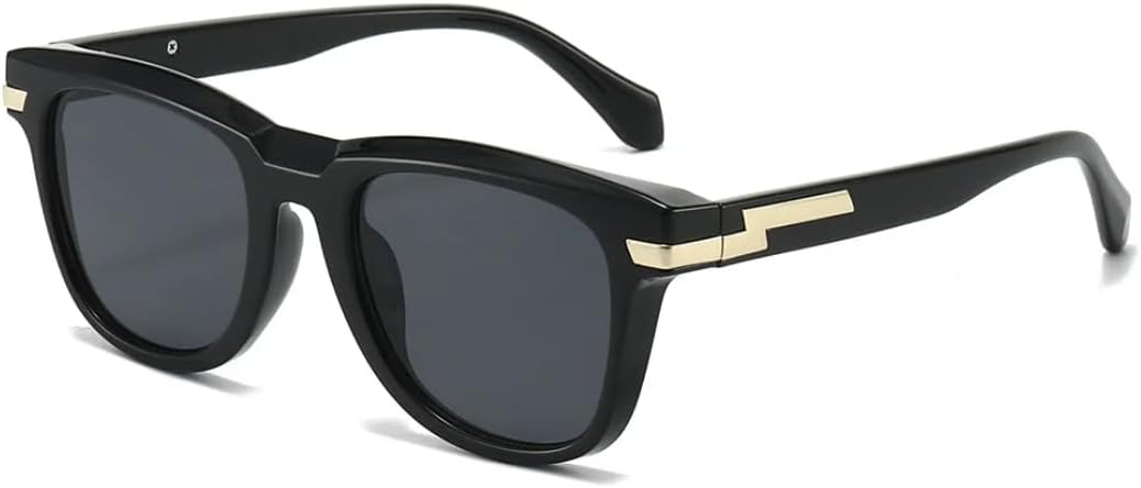 

Ретро-градиентные прямоугольные женские солнцезащитные очки с оригинальной оправой, подходящие для мужчин и повседневной носки, защита от УФ-излучения UV400 UATXTAU, Black