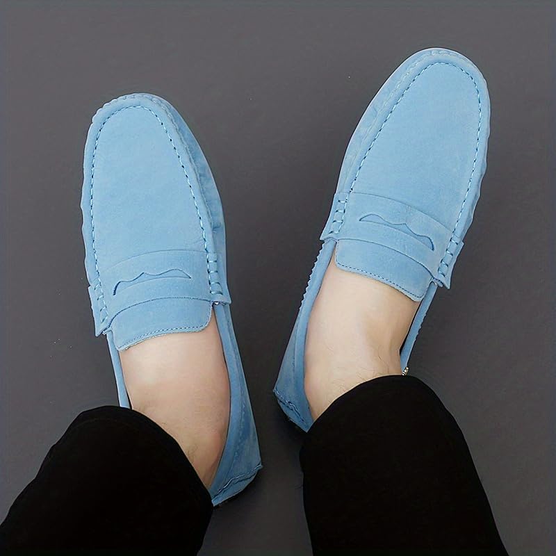 Мужские мокасины Penny Loafer, водительские туфли, удобные нескользящие слипоны, мужская обувь на все сезоны Hhhchpm, Moonlight — фото 3