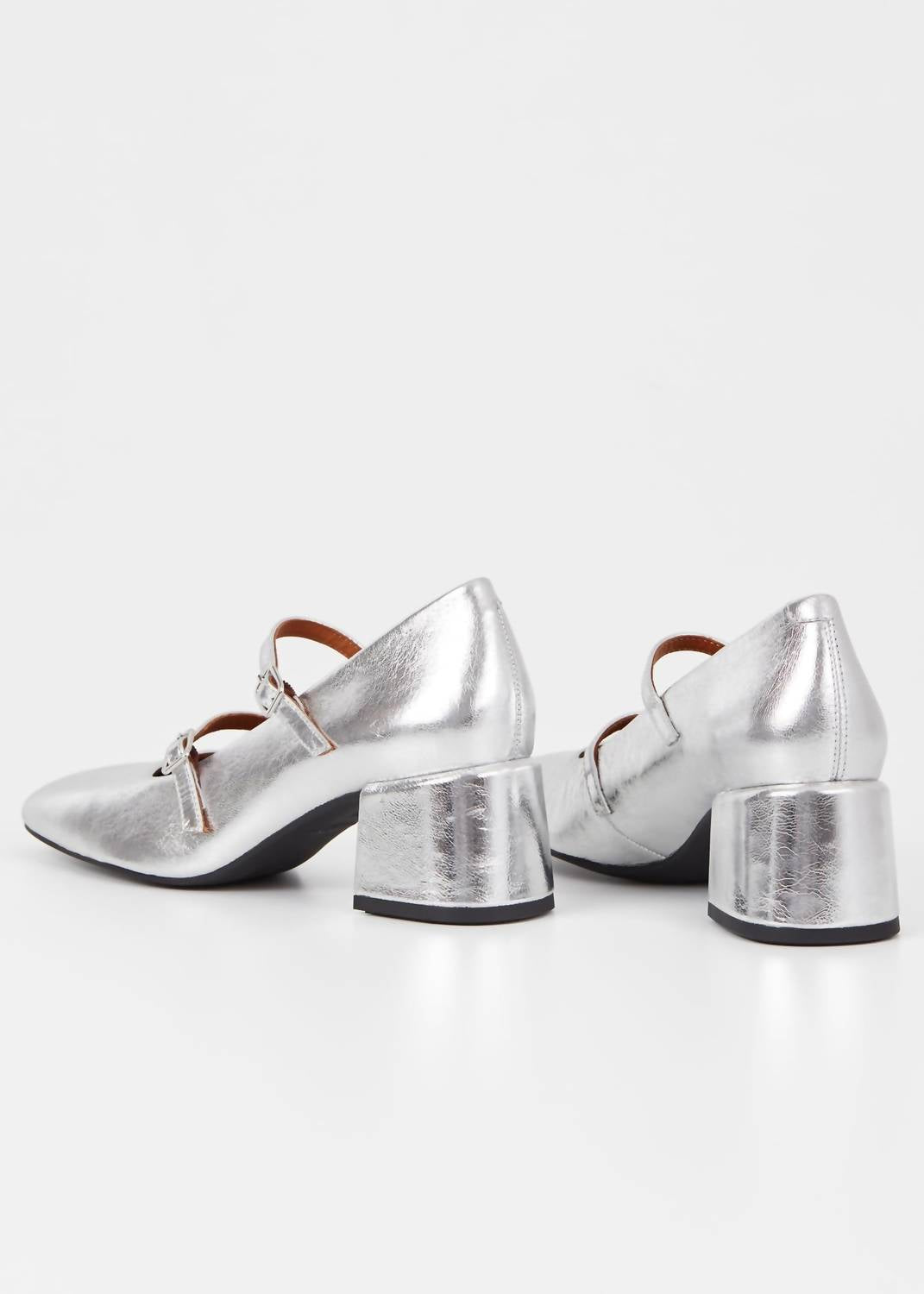 Женские туфли Adison Mary Jane на каблуке в серебристом цвете Vagabond Shoemakers — фото 4