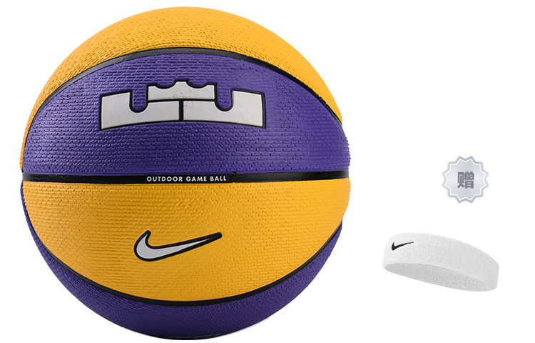 

Nike Резиновый баскетбольный мяч yellow/black/white размер 7 тренировочный unisex