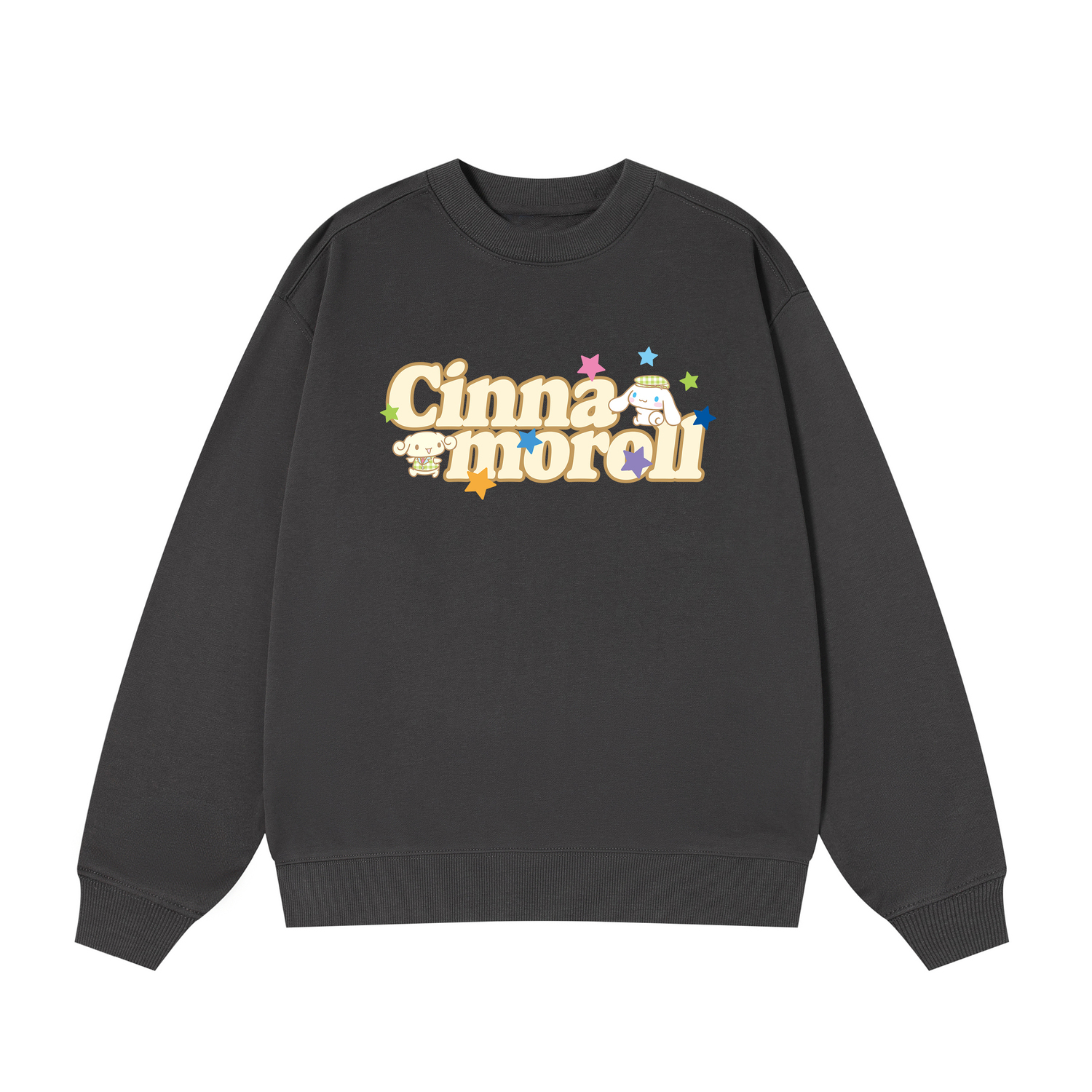 

Свитшот Cinnamoroll Yugui Dog Unisex Sanrio, темно-серый/желтый