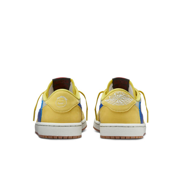 Кроссовки 1 ретро низкие og sp x travis scott Air Jordan, желтый — фото 4