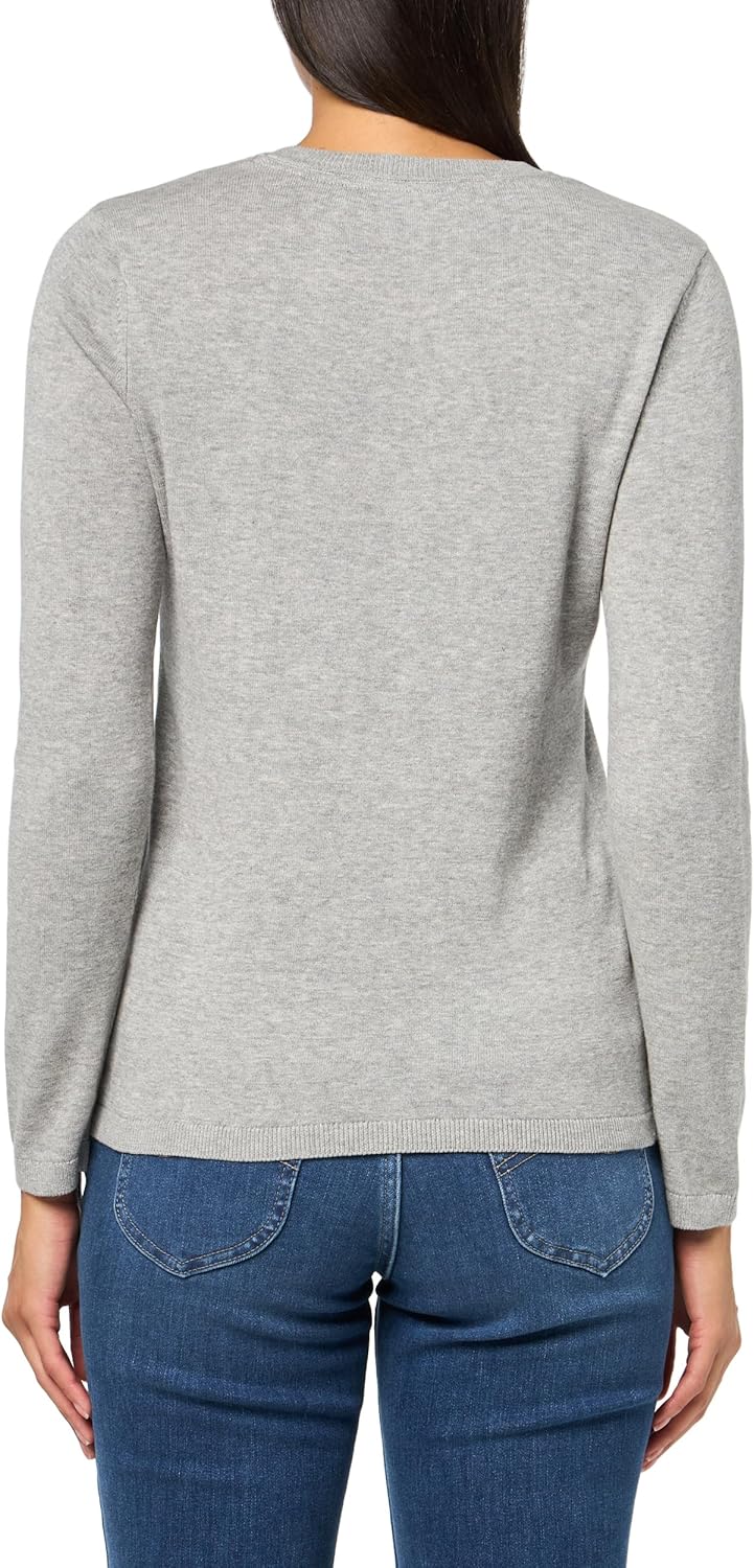 Женский повседневный свитер с круглым вырезом от Tommy Hilfiger, Medium Heather Grey — фото 2