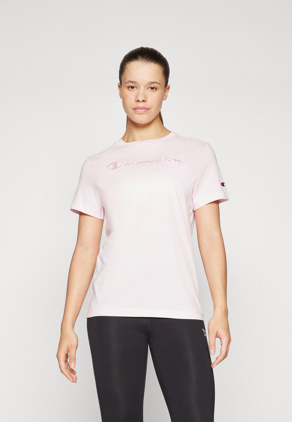 

Базовая футболка ICONS CREWNECK WITH LARGE TONAL LOGO Champion, розовый