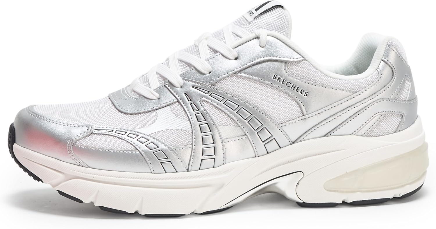 Мужские кроссовки Skechers Shadow - Stellar 90, серебро — фото 2