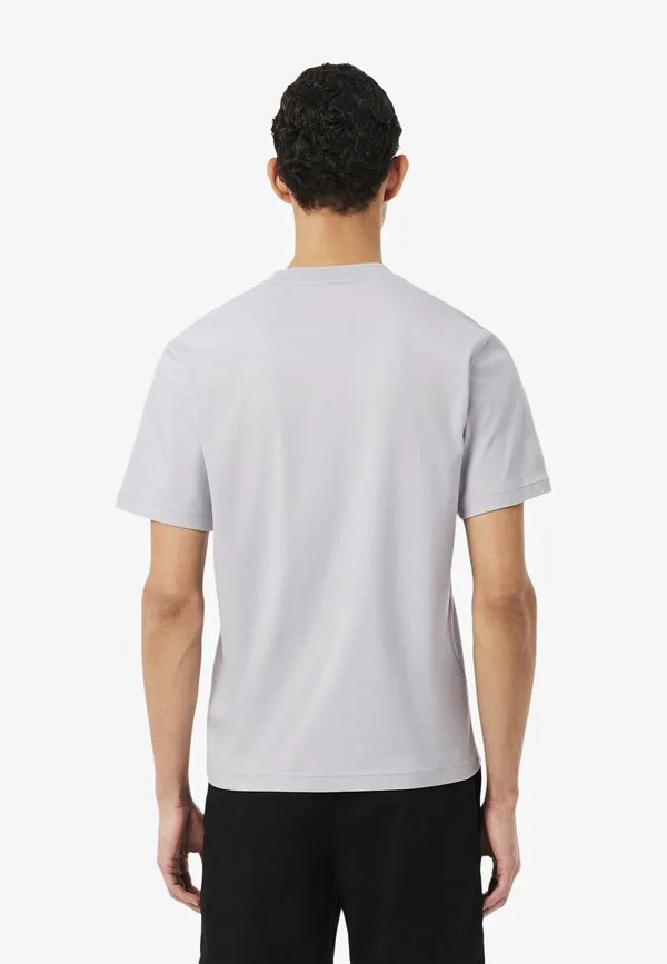 Базовая мужская футболка Lacoste, Gris Clair — фото 3