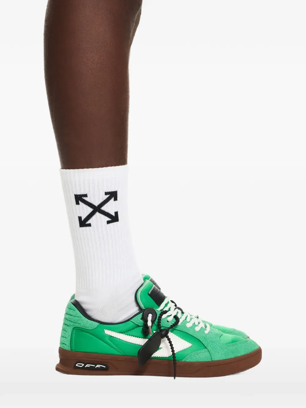 Новые узкие кроссовки Arrow Off-White, зеленый