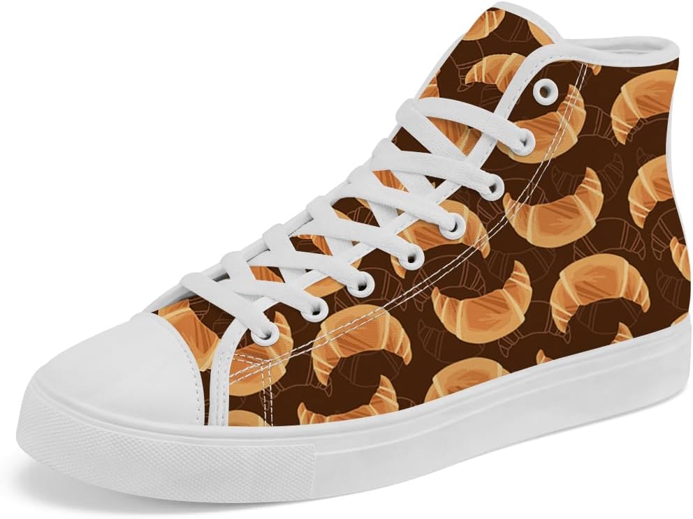 

Кроссовки Chebing Croissants на высокой подошве из холщовой ткани, с отделкой под хлеб, высокие кеды на шнуровке, повседневная обувь для мужчин и женщин, 613 Brown