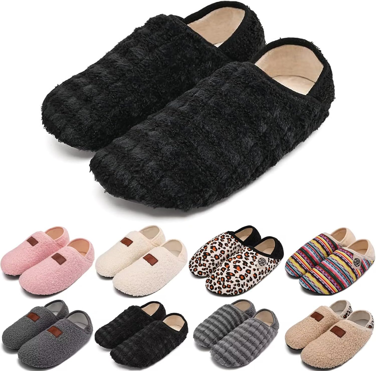 

Домашние тапочки-носки, пушистые, для женщин и мужчин, легкие, теплые, уютные, для дома, спальни, путешествий, йоги Lzkhw, черный