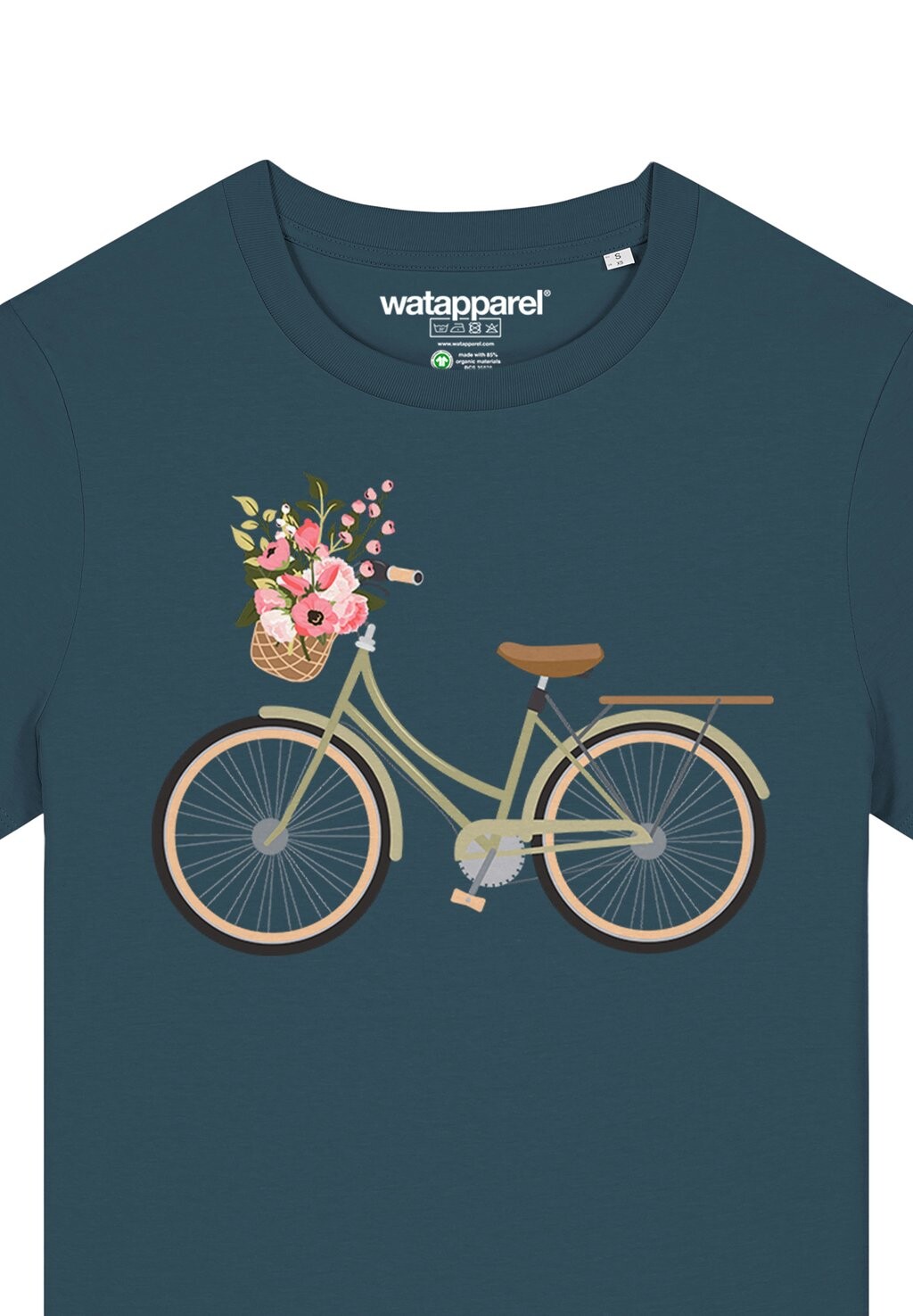 

Футболка с принтом FAHRRAD watapparel, бирюзовый