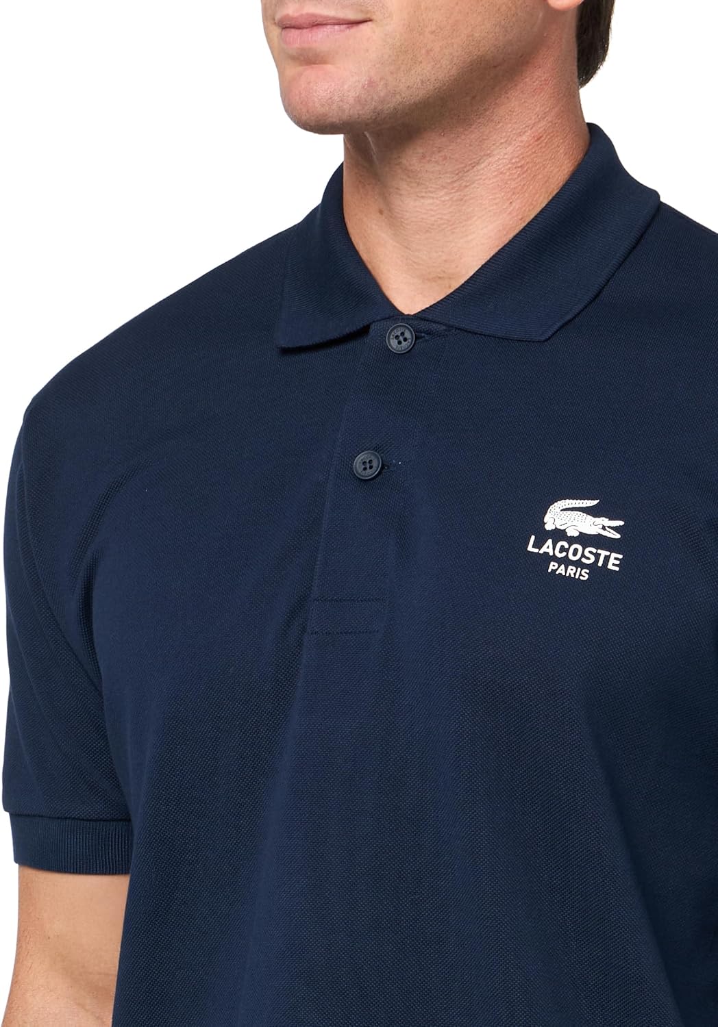 Lacoste мужская оригинальная L.12.12 поло с коротким рукавом классического кроя и логотипом на груди, Navy Blue — фото 3