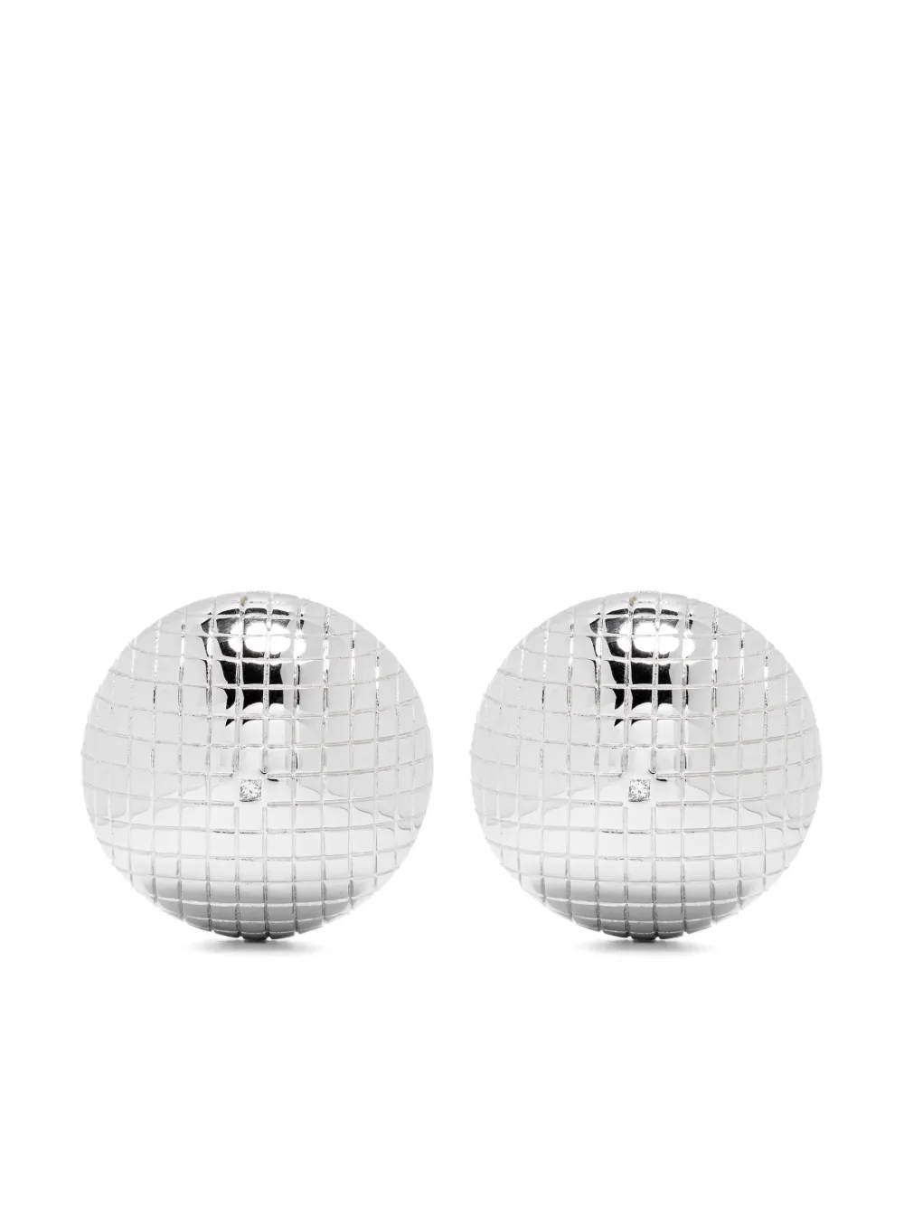 

Серьги Maxi Boucles D'oreille Boule Disco из белого золота Yvonne Léon, серебяный