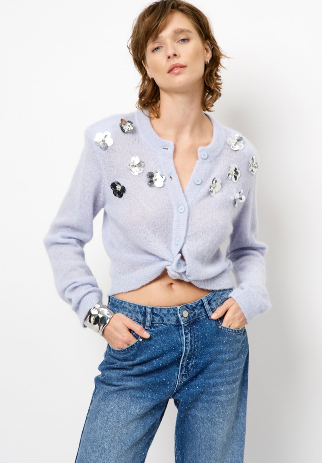 

Кардиган FAWN SEQUIN Dante6, светло-голубой