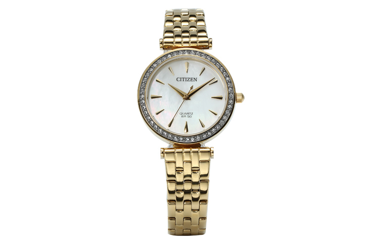 

CITIZEN Часы Solar Quartz Movement Stainless Steel Strap Watch 30mm Women's Watch Silver Dial