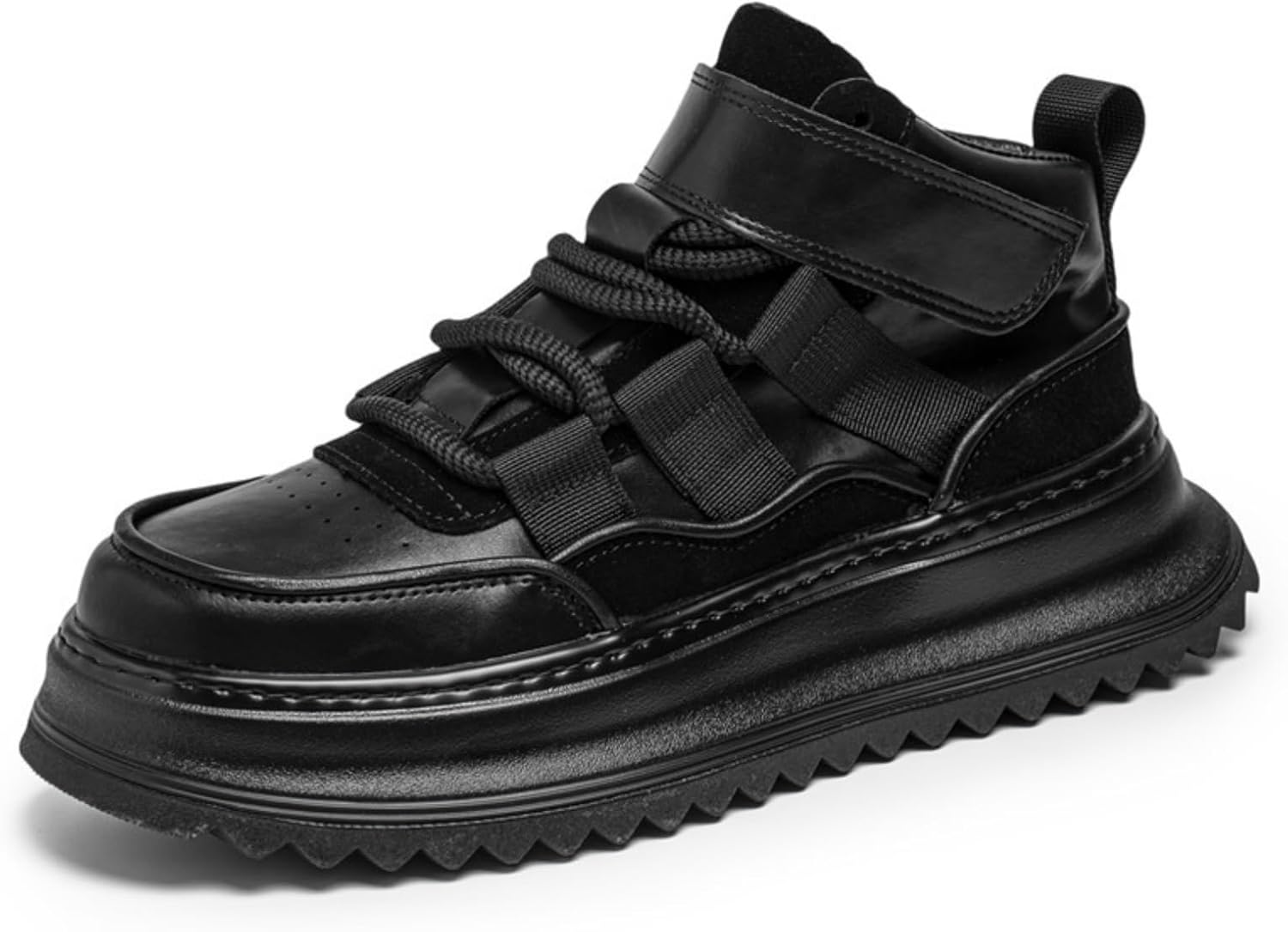 

Мужские спортивные обувь для увеличения роста - модный стиль, повседневные мужские ботинки на шнуровке - удобные, дышащие и противоскользящие кроссовки - подходят для свиданий, работы, школы Houdbdol, черный