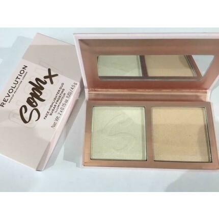 

Хайлайтер для лица Revolution X Soph Face Highlighter Duo Sugar Frosting — новый и в упаковке, Palette