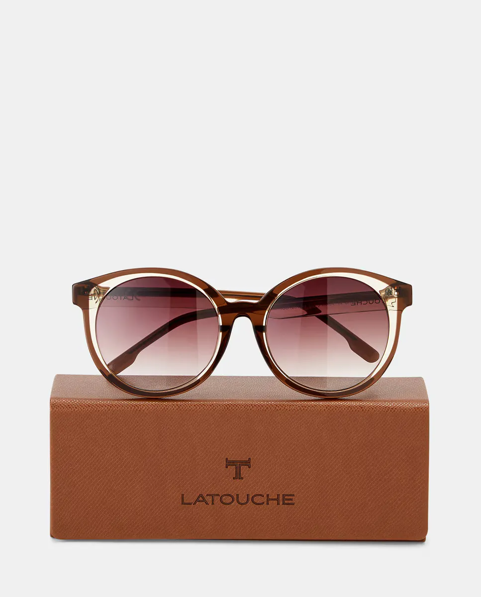 

Круглые ацетатные очки Latouche, бежевый