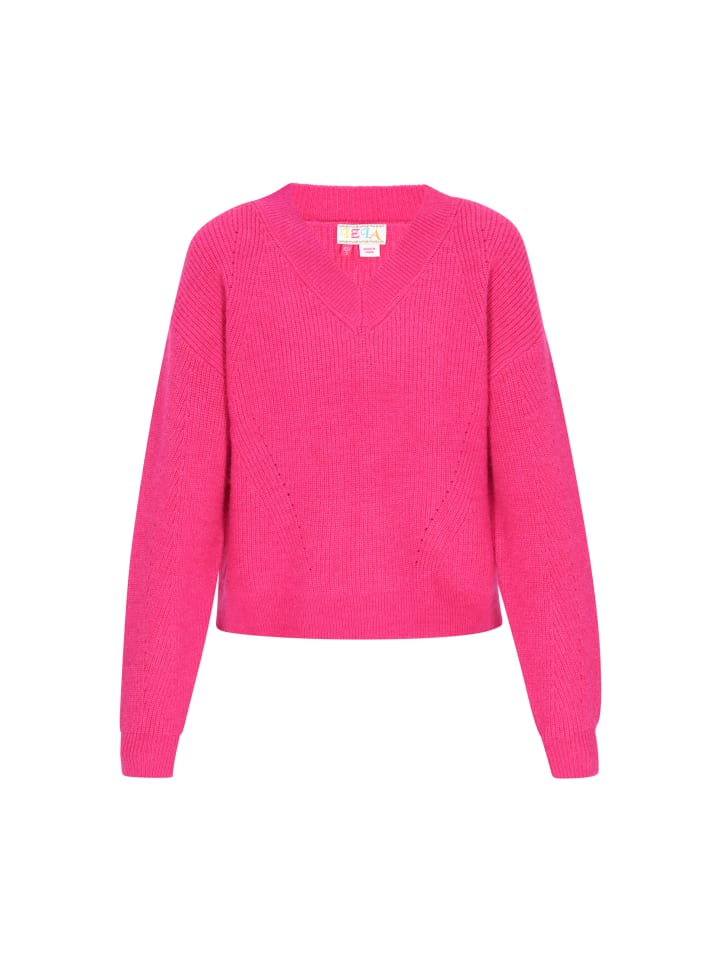 

Женский свитер розового цвета IZIA