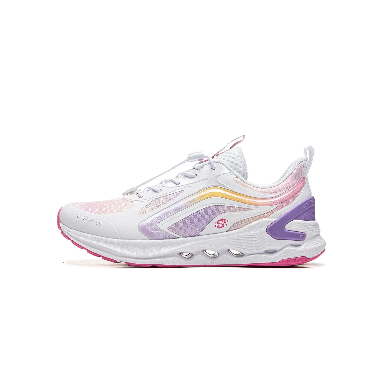 YOUNG Беговые кроссовки Li-Ning YOUNG для детей бело-розово-фиолетовые