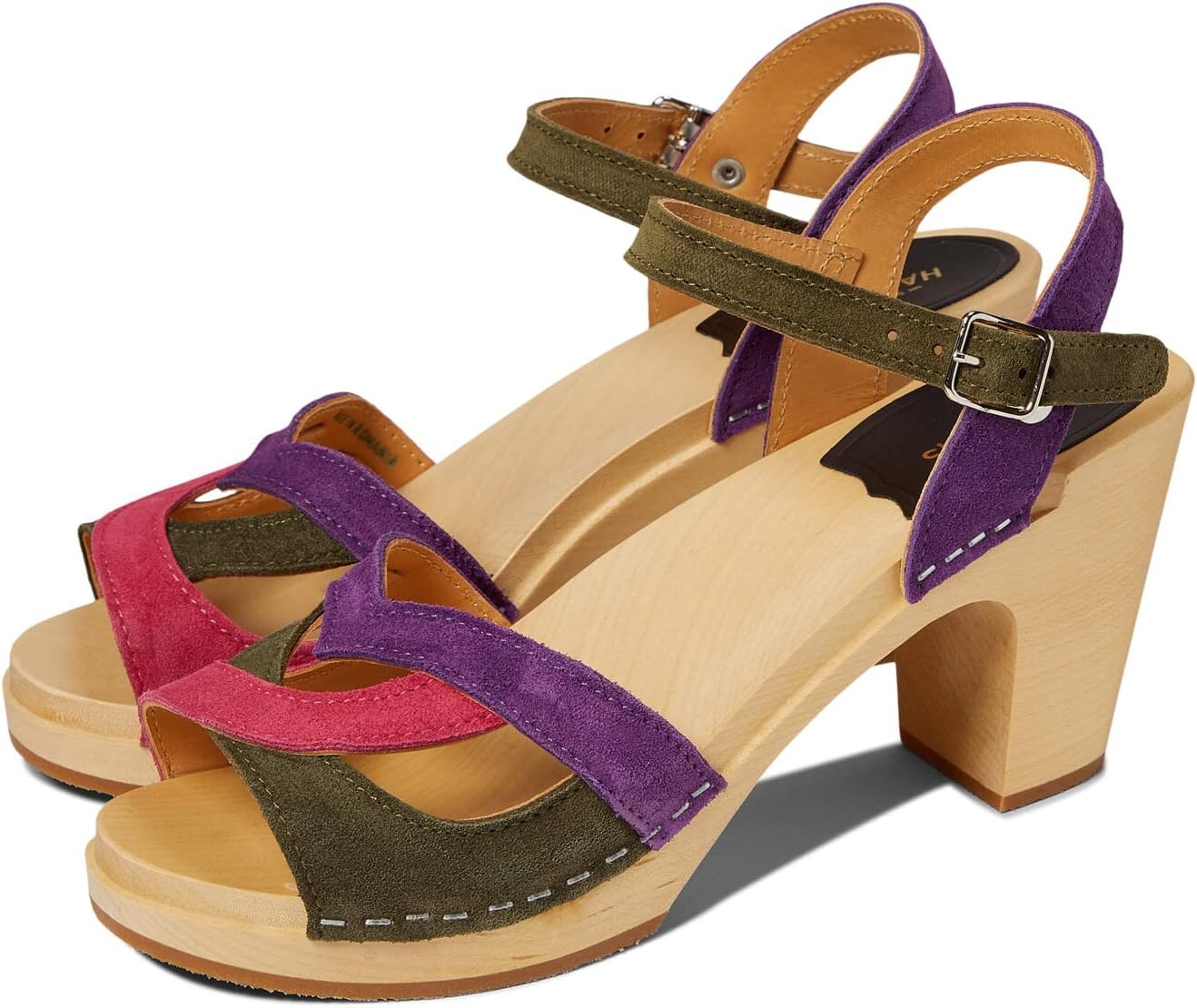 

Сандалии Swedish Hasbeens 50s Sandal, цвет Suede Combo