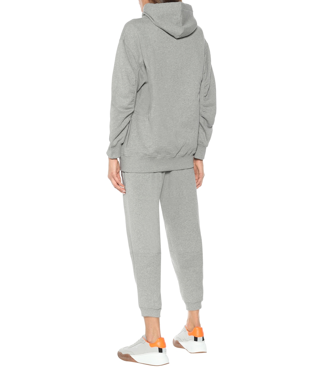 Толстовка из хлопчатобумажного джерси Stella McCartney, Grey Melange — фото 3