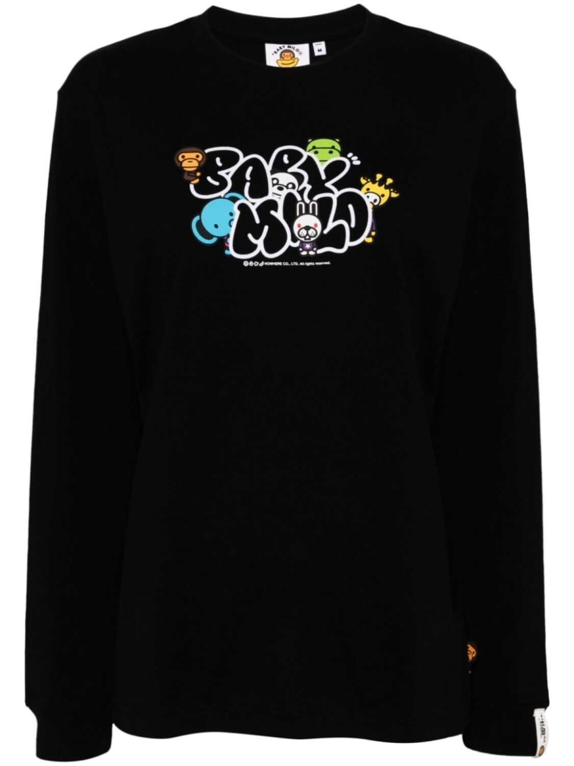

*BABY MILO STORE BY *Футболка с принтом A BATHING APE, черный