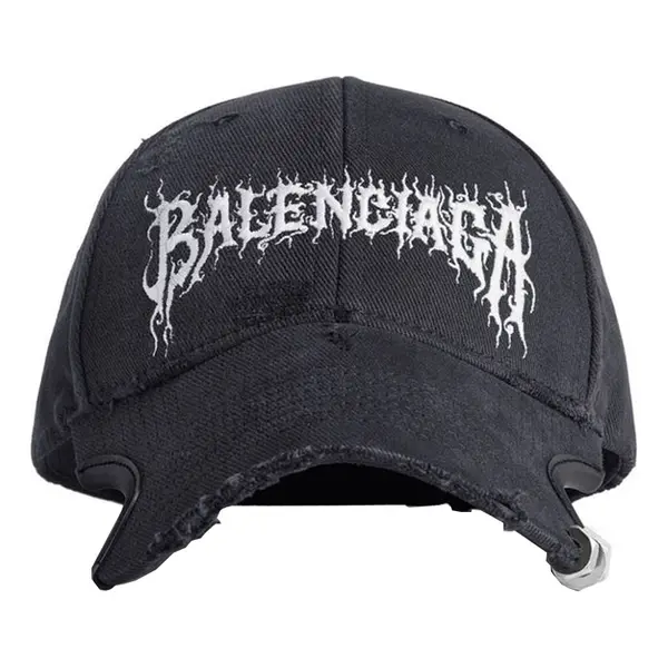 

Бейсболка diy metal outline cap 'black' Balenciaga, черный