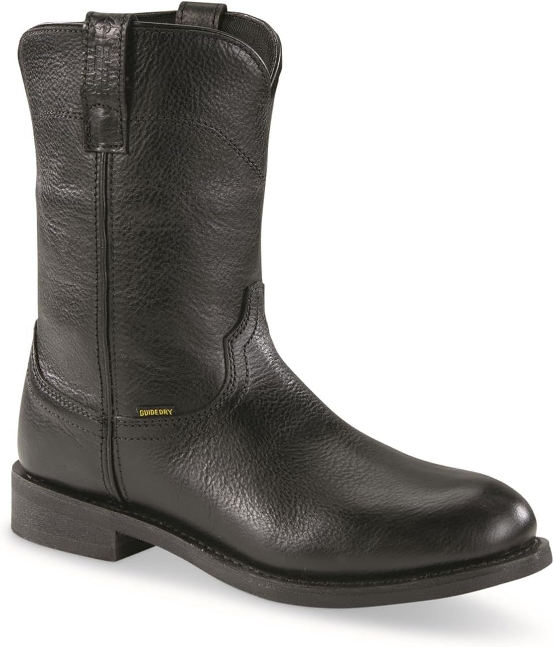 

Мужские водонепроницаемые сапоги Guide Gear Western Wellington 2.0 10; ковбойские сапоги Rodeo из кожи, водонепроницаемая обувь, черный