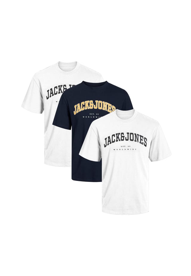 

Футболка в упаковке из 3 шт. Caleb varsity Jack & Jones, мультиколор