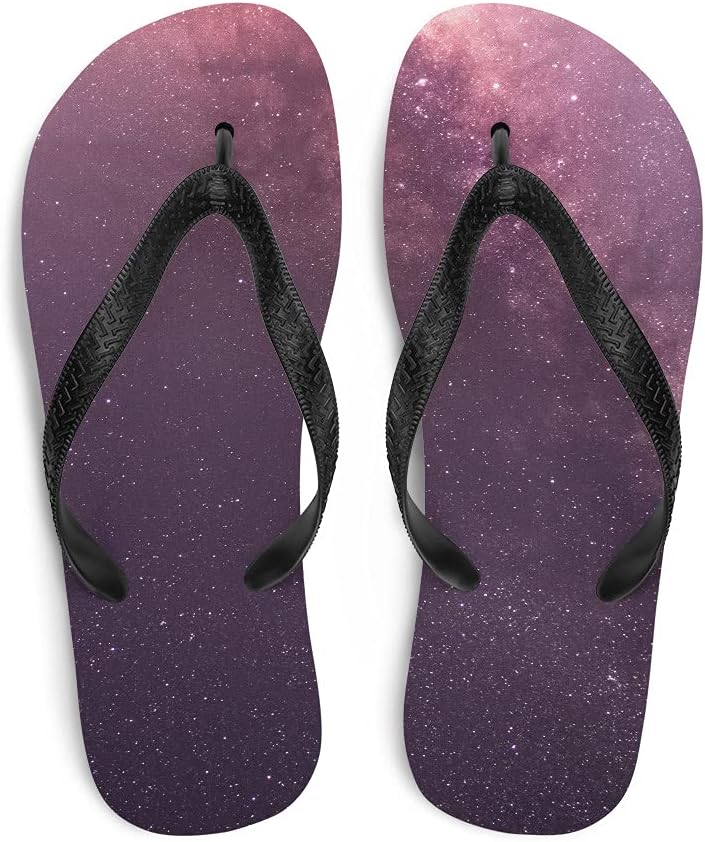 

Вьетнамки Космос - унисекс мужские и женские вьетнамки с изображением звезд для пляжа, бассейна и душа Dressed Up Mule, белый