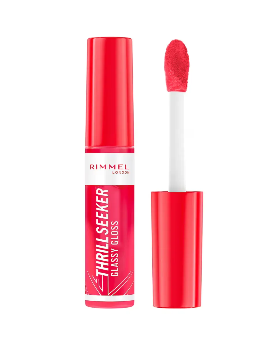 Блеск для губ Thrill Seeker Glassy Gloss 10 мл London Rimmel, Pink T+I1:I6O The Berry — фото 2