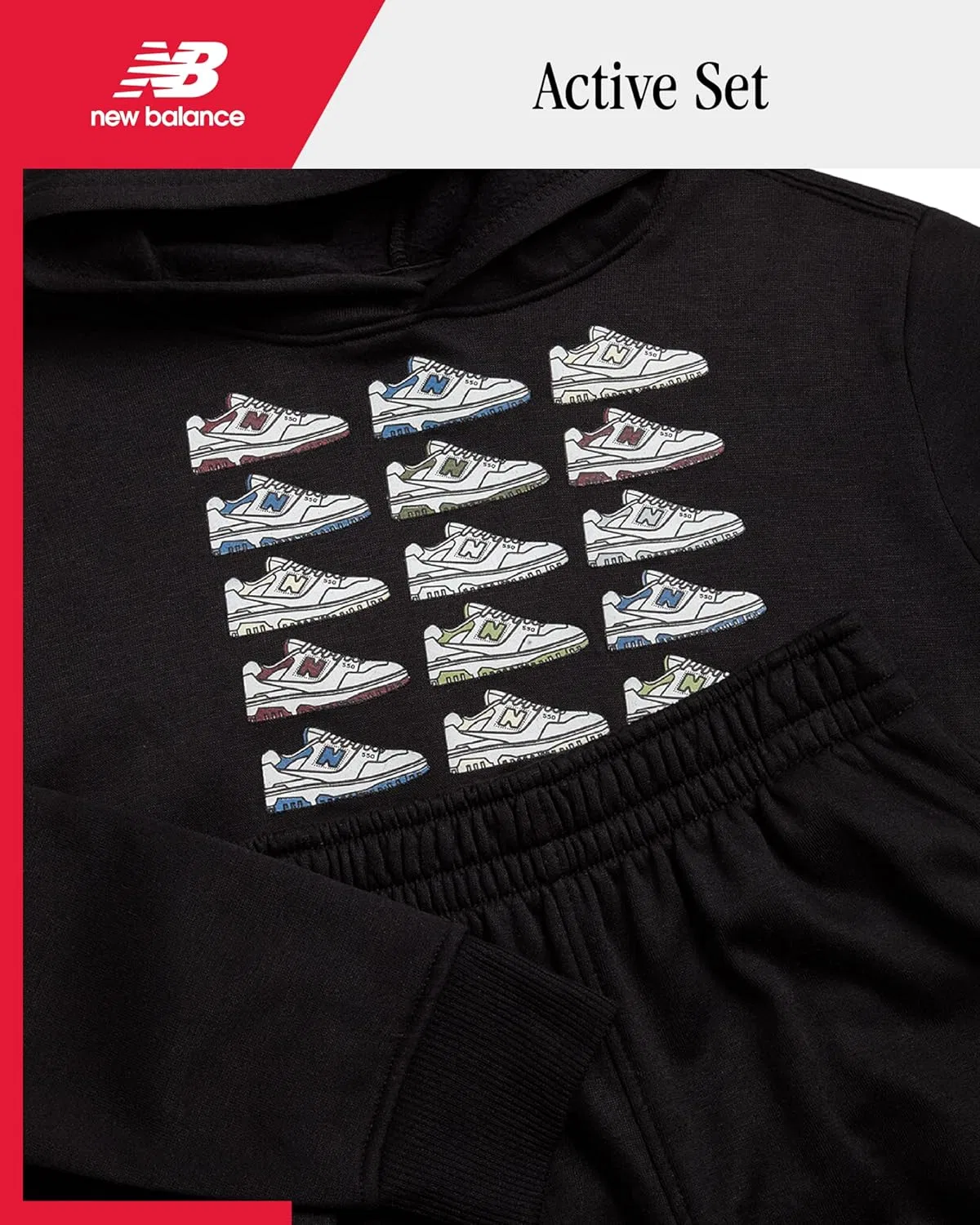 Детский спортивный костюм New Balance, черный — фото 2