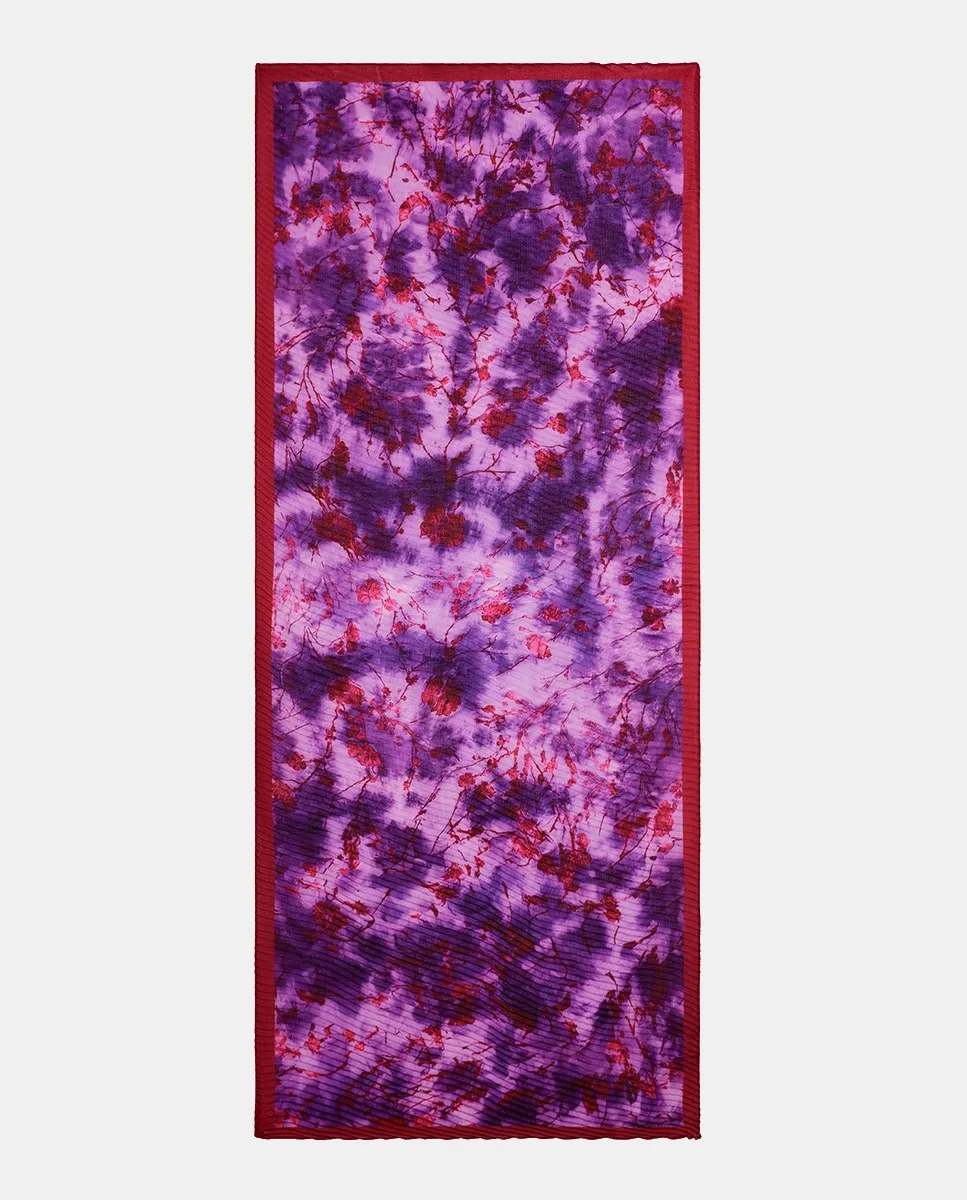 

Мятный прямоугольный платок с цветами Desigual