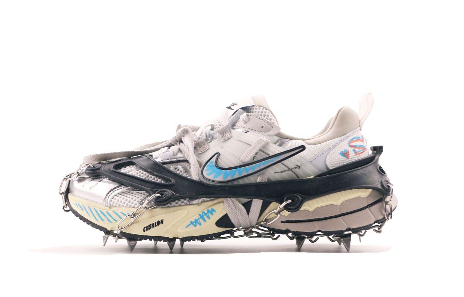 

Кроссовки для бега V2K Run женские с низким верхом, синие/белые Nike