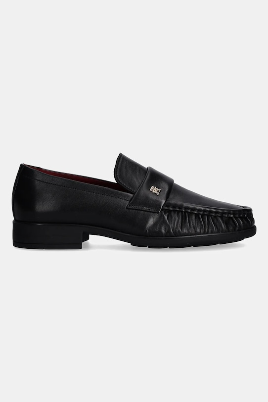 Кожаные мокасины Loafer Soft Nappa с плиссированным носком Tommy Hilfiger, черный — фото 2