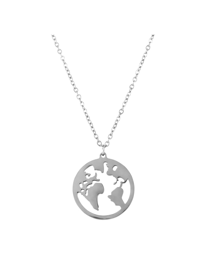 

Steel_Art Мужское ожерелье «Люк», серебристого цвета, полированное