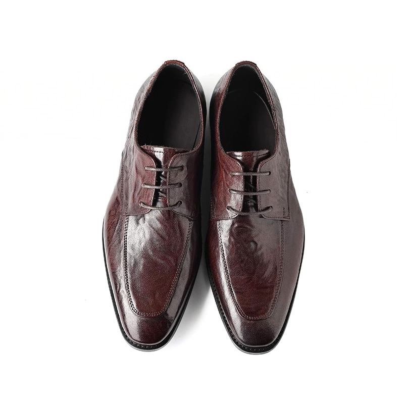 Bansley Красные коричневые мужские туфли дерби, цвет Red Brown — фото 3