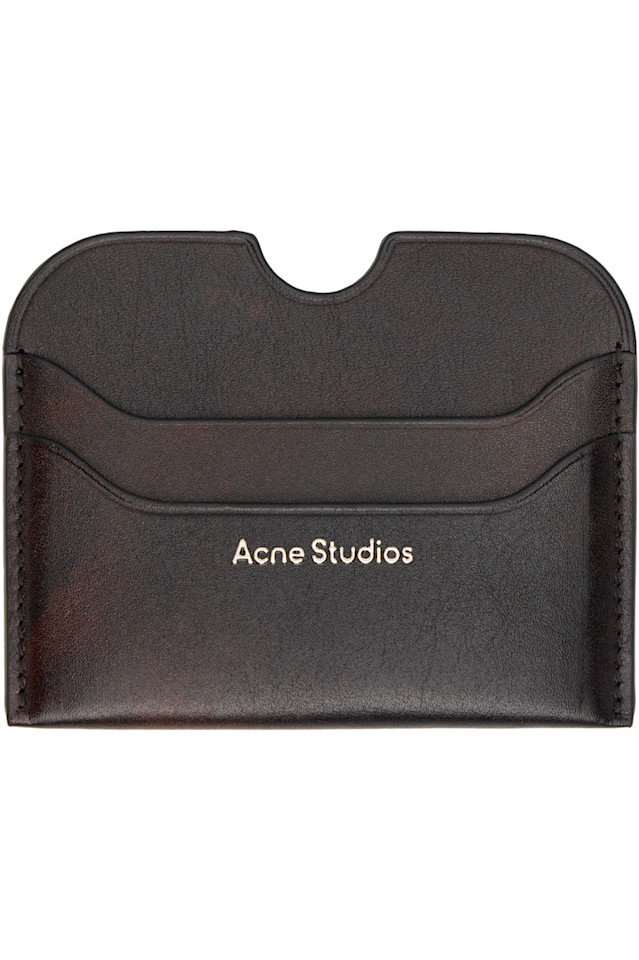 

Acne Studios Коричневый кожаный держатель для карт