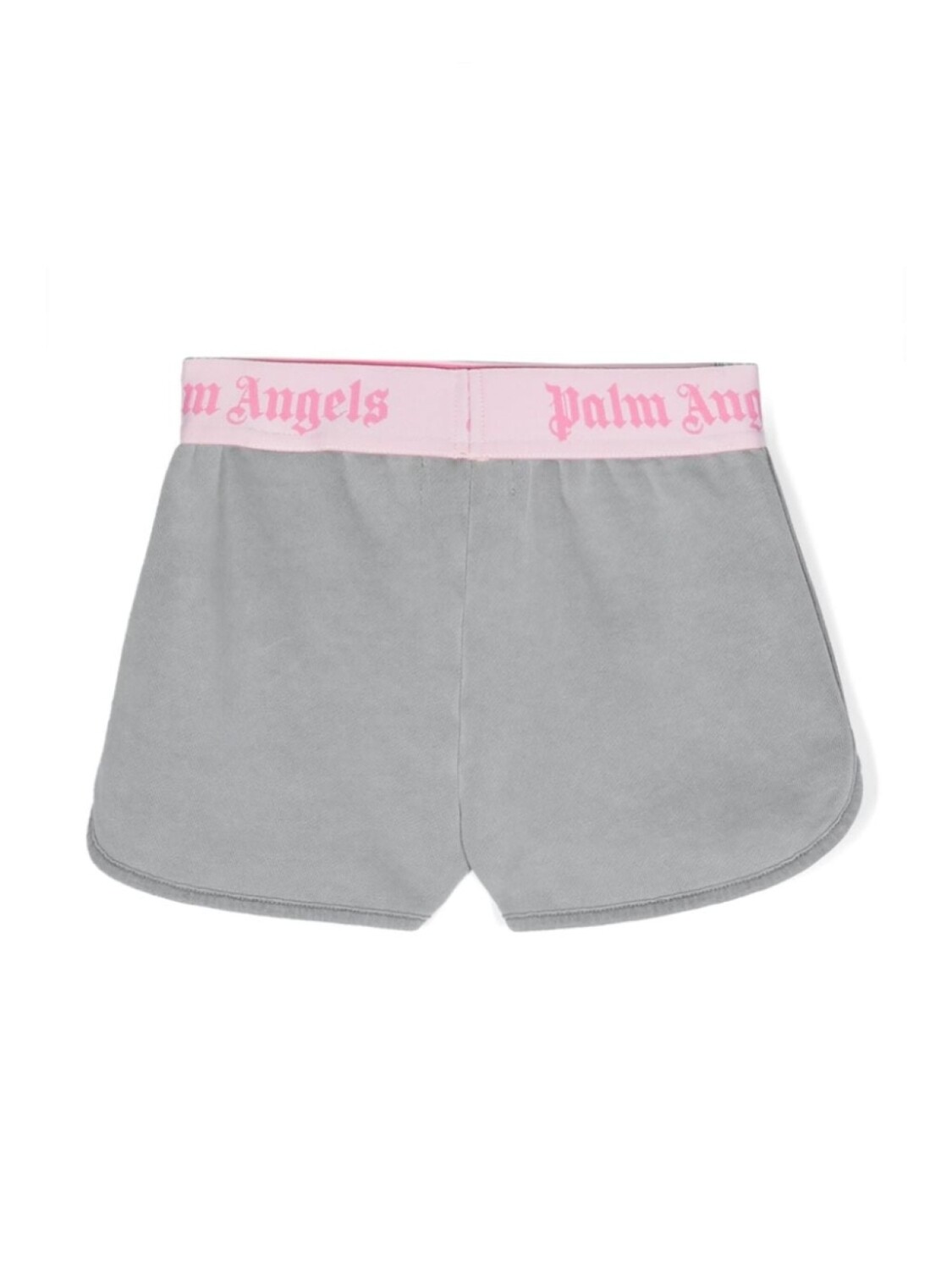 Palm Angels Kids спортивные шорты с логотипом, серый — фото 2