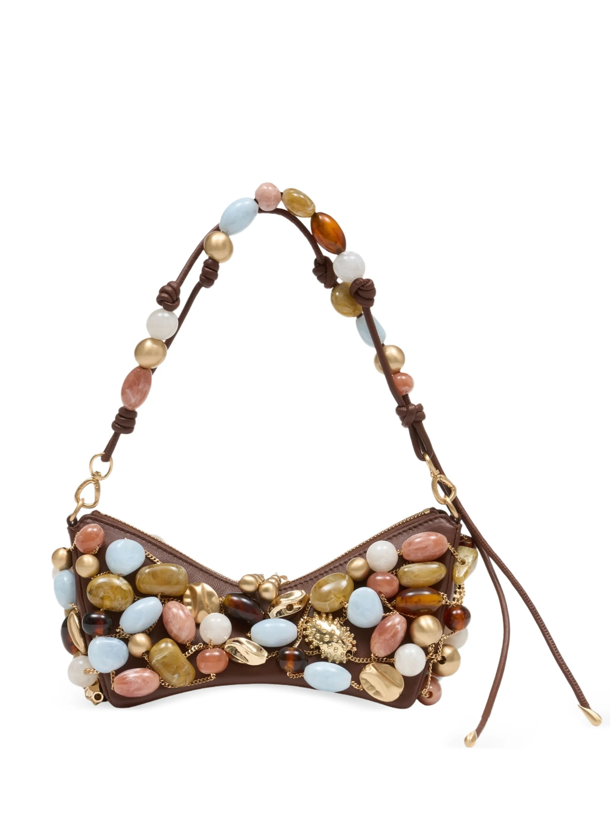 

Мини-сумка Mercier через плечо Cult Gaia, коричневый