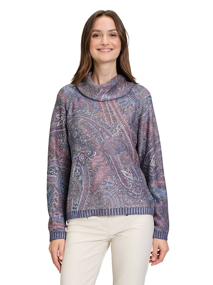 

Пуловер Betty Barclay Rollkragenpullover, цвет Lila/Blau