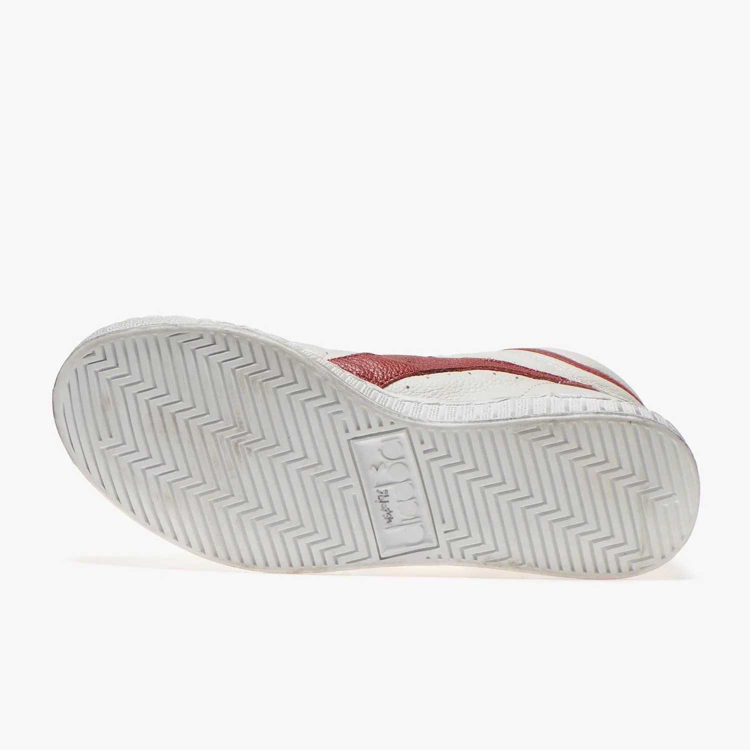 Кроссовки Diadora Unisex Game L High Waxed High Trainers, White Red Pepper — фото 2